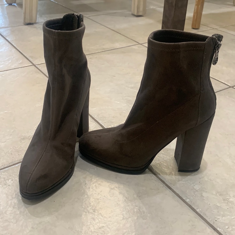 guess boot brown size 9